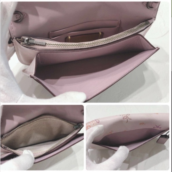 Coach 1941 Clutch with Floral Bow Print EUC - Picture 6 of 6